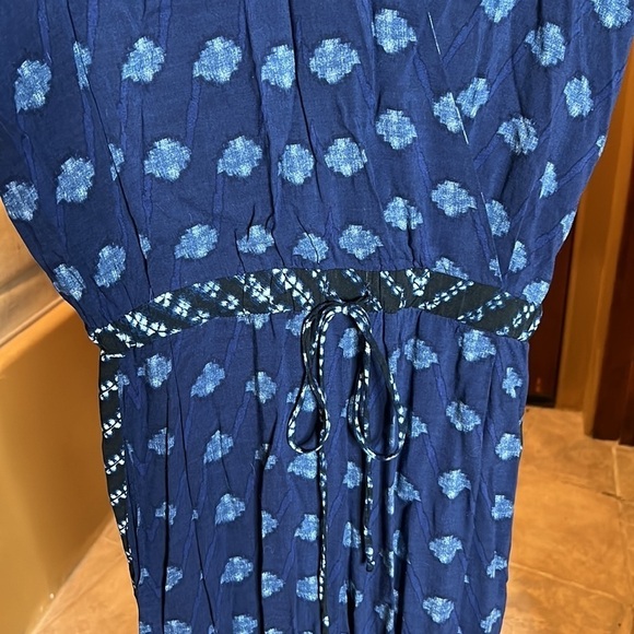 Anthropologie Velvet by Graham & Spencer Blue Cady Jumpsuit Size Medium - Picture 5 of 14